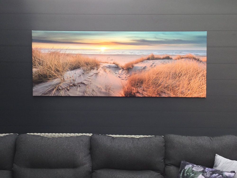 Paal 17 Texel Sunset Panorama  by Richard Heerschap Fotografie