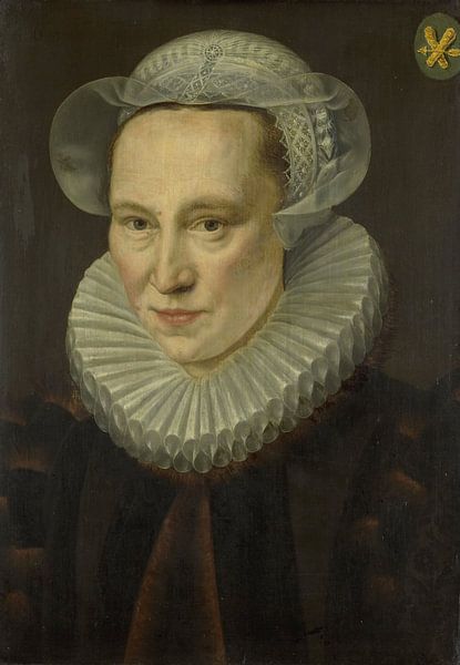 Porträt von Grietje Pietersdr Codde (gestorben 1607), Adriaen Thomasz. Schlüssel, 1586 von Marieke de Koning