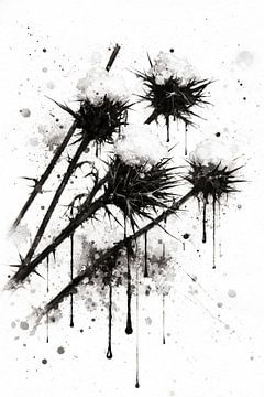 Abstracte zwart-witstructuren