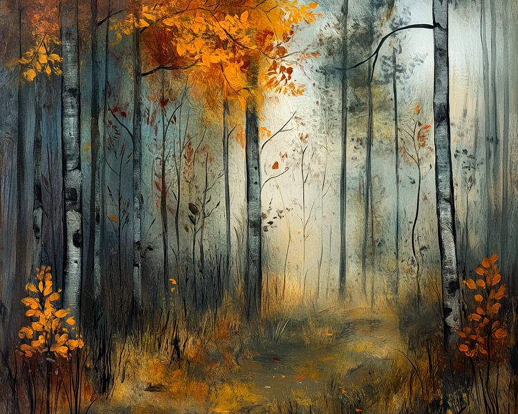 Herbst im Wald von Jutta Maria Pusl