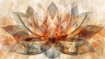 Lotus abstract van Thea