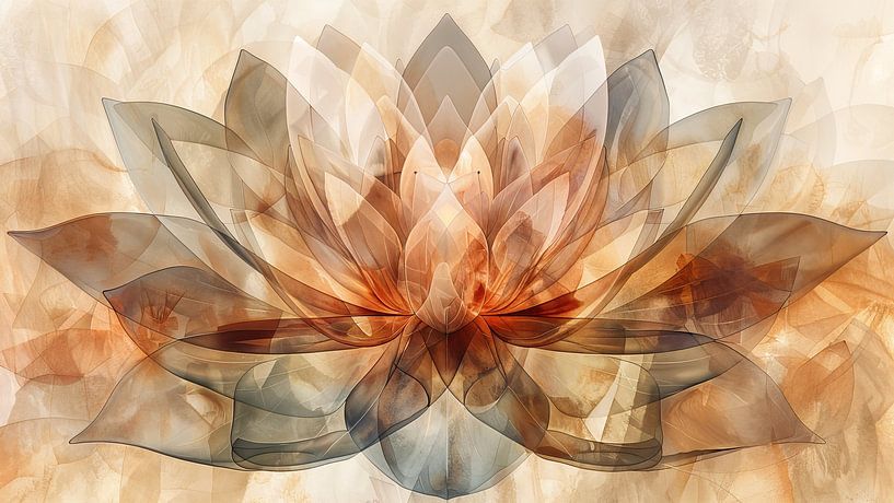 Lotus abstract van Thea