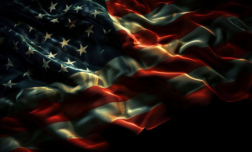 Flagge USA von fernlichtsicht