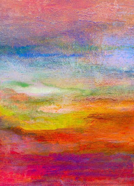 my dream landscape red by Claudia Gründler
