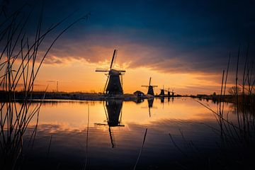 Kinderdijk Sunrise by Sander Peters