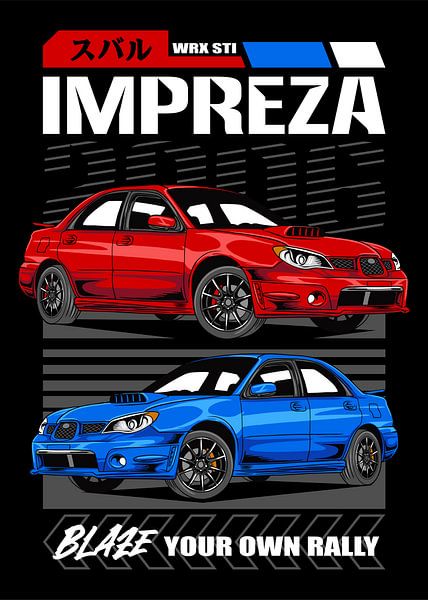 Subaru Impreza WRX STI JDM auto van Adam Khabibi