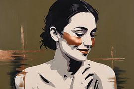 Gelassene Frau mit weichen Kontrasten von Imperial Art House