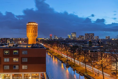 Stadsgezicht Utrecht, Vaarsche Rijn, Watertoren Heuveloord, Rotsoord, Rivierenwijk