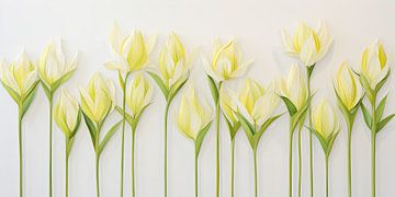 Gele bloemen van Bert Nijholt