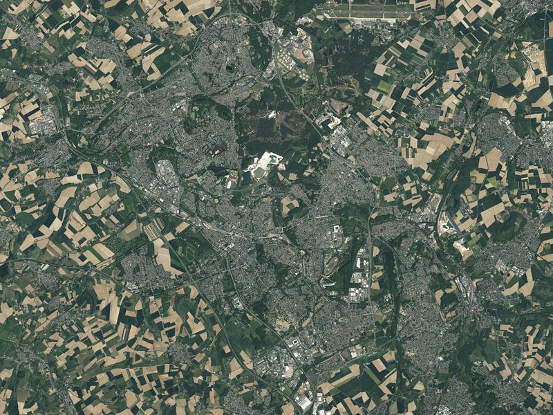 Aerial photo of Parkstad by Maps Are Art
