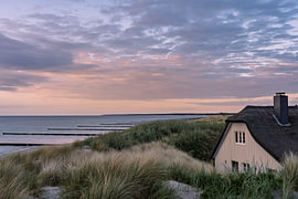 Postkarte Ahrenshoop - Ostsee von Oliver Preuß