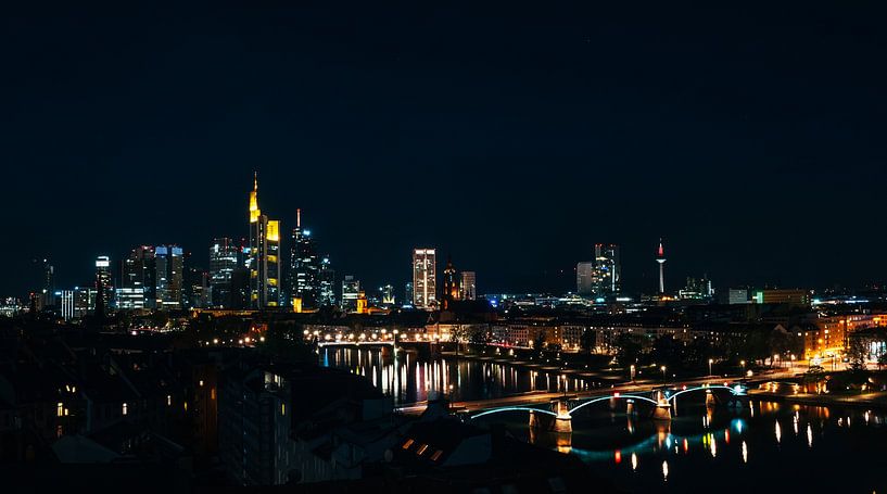 Frankfurt am Main Skyline van Mustafa Kurnaz