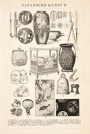Vintage engraving Japanese art II by Studio Wunderkammer