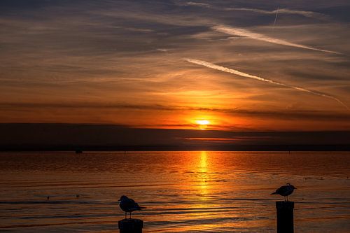 BADEN-WÜRTTEMBERG : ZONSONDERGANG AAN DE BODENSEE