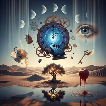 Dream Beyond Reality – Modern Surrealism Wall Art by Aden Pink Galerry