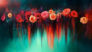 Himmlische Rosenblüte