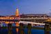Avondfotografie Skyline Hanzestad Zwolle met de Perperbus van Martin Bredewold