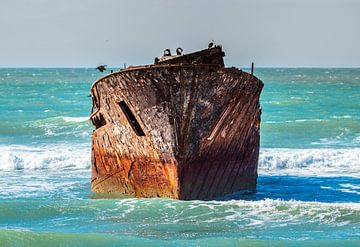 Schipbreuk op het strand van VIDEOMUNDUM