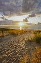 Strand, zee en zon aan de kust en duinen van Dirk van Egmond thumbnail