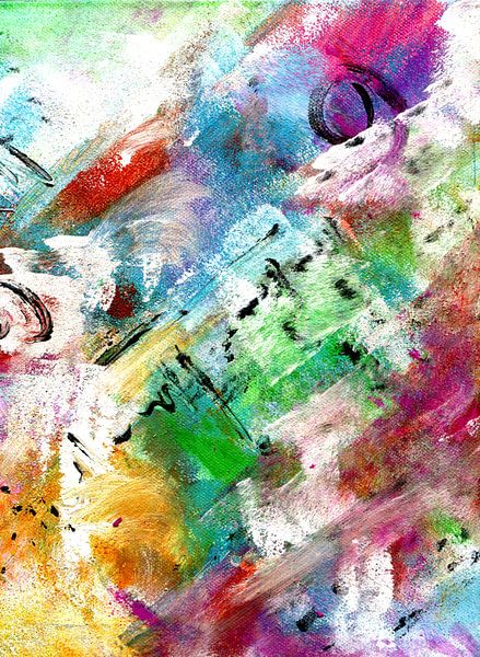 Abstrakt -  Farben des Frühlings von Claudia Gründler