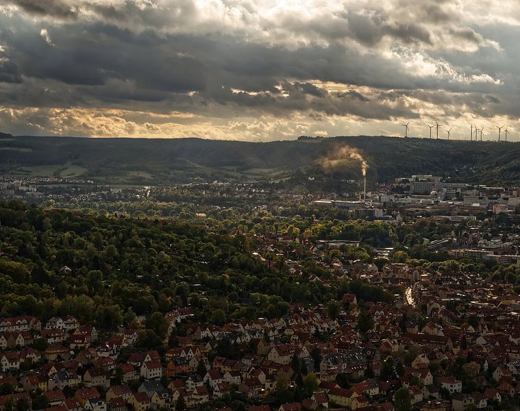 Blick auf Jenas Landschaft im Herbst von Wolfgang Unger
