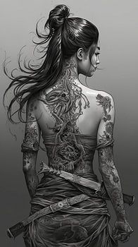 Gemälde: Samurai Beauty