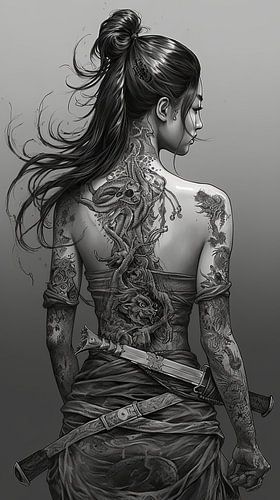 Gemälde: Samurai Beauty