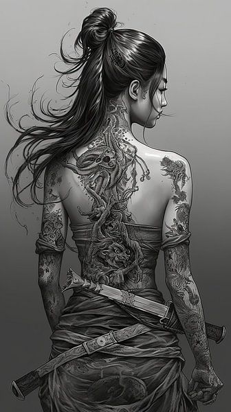 Gemälde: Samurai Beauty von Blickfänger Gemälde