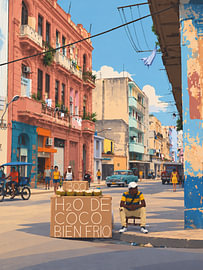 Verkauf von Kokosnüssen in Havanna