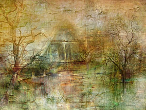 Vergessenes Haus im Wald