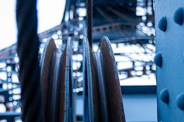 Industrieel Detail - Vredesbrug Willebroek van Fotografie Schnabel