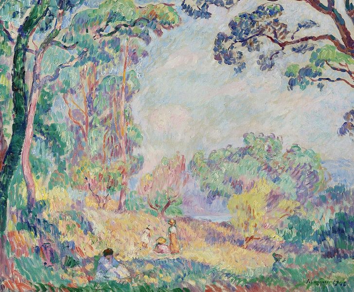 Jeunes femmes et jeunes filles dans un paysage, Henri Lebasque par Des maîtres magistraux