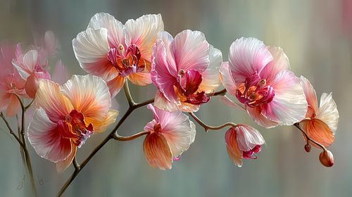 Chinese orchids (Phalaenopsis) with a touch of artistry: