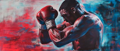 Boxer dynamique dans un jeu de couleurs