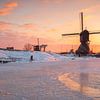 Winter in Kinderdijk by Ilya Korzelius