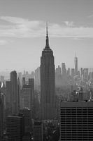 New York Skyline Empire State Building Schwarz-Weiß