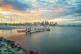 Ruhiger Sonnenaufgang in Harbor City - San Diego von Joseph S Giacalone Photography