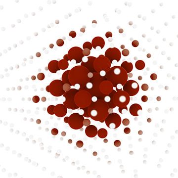 Spherical matrix red by Jörg Hausmann