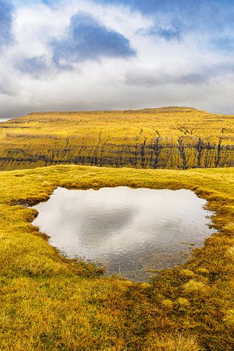 Landscape on the Faroe Island of Streymoy by Rico Ködder
