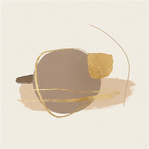 Minimalistische organische Formen in neutralen Farben