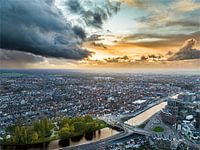 Alkmaar tijdens zonsondergang