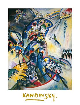 Blauwe boog (bergrug) van Wassily Kandinsky van Peter Balan
