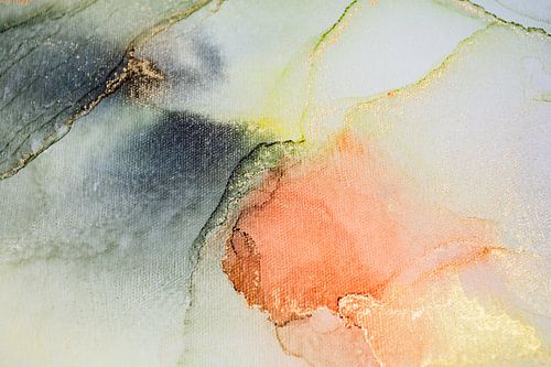 Abstrakte Kunst in Alcohol Ink – Moderne Malerei auf Leinwand