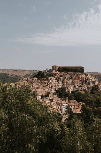 View over the old part of the city Ragusa, Sicily Italy
