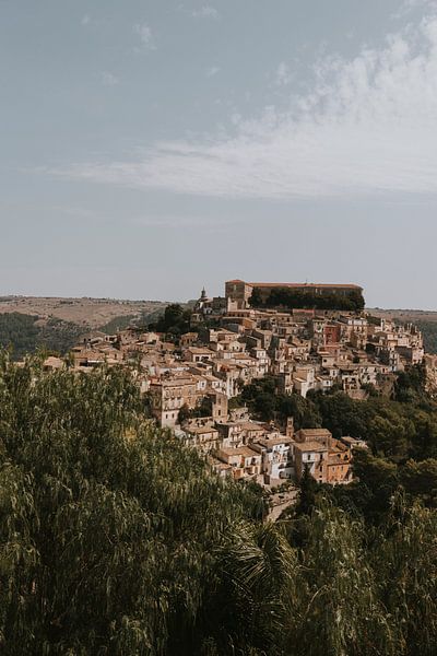 View over the old part of the city Ragusa, Sicily Italy by Manon Visser