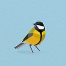 Great Tit (Bird, Great Tit, Polygon) by Color Square thumbnail