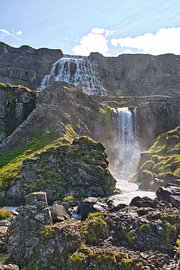 Strompgljúfrafoss in the distance by Frank's Awesome Travels
