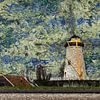 Molens in Wemeldinge (Zeeland) (kunst, Vincent van Gogh stijl) van Art by Jeronimo