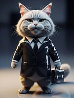 Grillige Kat Zakenman