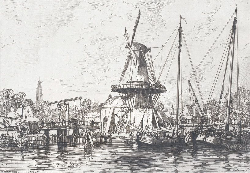 View on Haarlem, Maxime François Antoine Lalanne by Masterful Masters